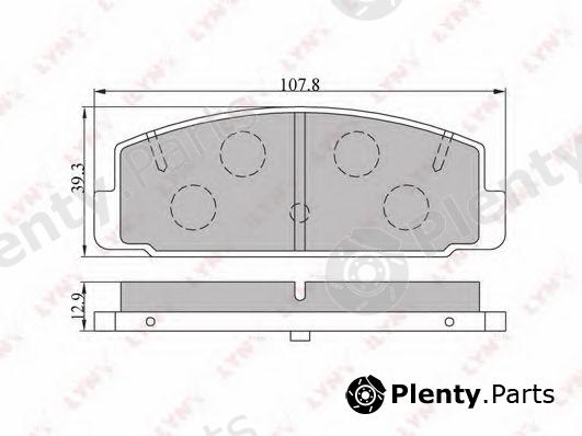  LYNXauto part BD5104 Brake Pad Set, disc brake