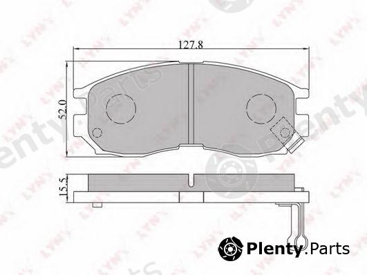  LYNXauto part BD-5509 (BD5509) Brake Pad Set, disc brake