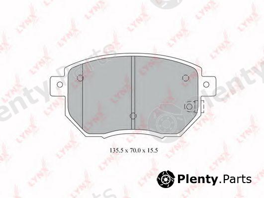  LYNXauto part BD5737 Brake Pad Set, disc brake