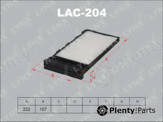  LYNXauto part LAC204 Filter, interior air