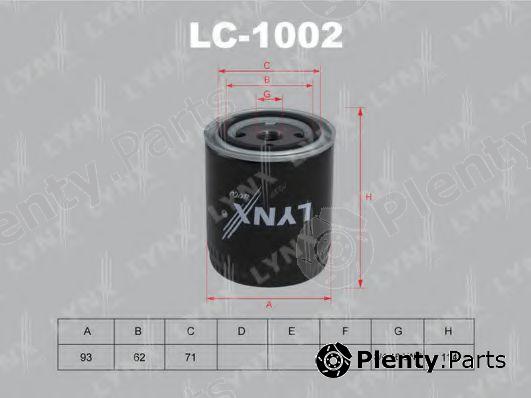  LYNXauto part LC1002 Oil Filter