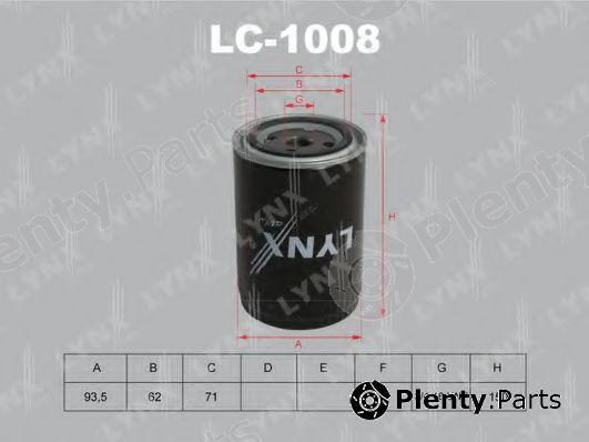  LYNXauto part LC1008 Oil Filter