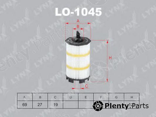  LYNXauto part LO-1045 (LO1045) Oil Filter