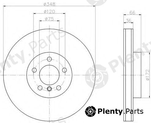  HELLA PAGID part 8DD355119-271 (8DD355119271) Brake Disc