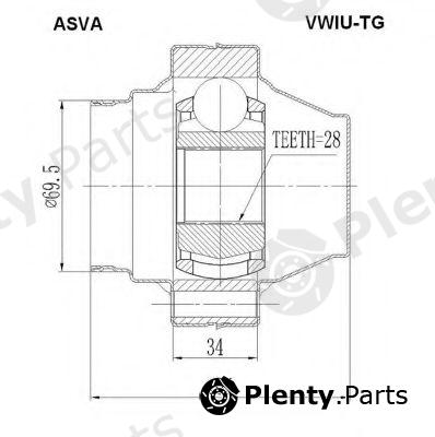  ASVA part VWIU-TG (VWIUTG) Replacement part