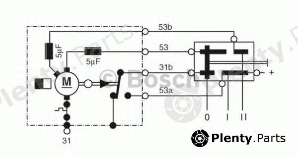  BOSCH part 0390242400 Wiper Motor