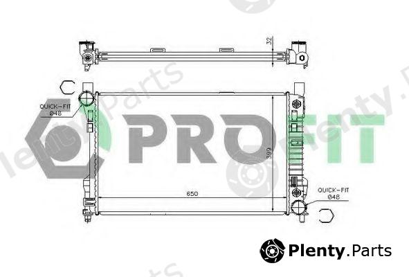  PROFIT part PR3567A1 Radiator, engine cooling