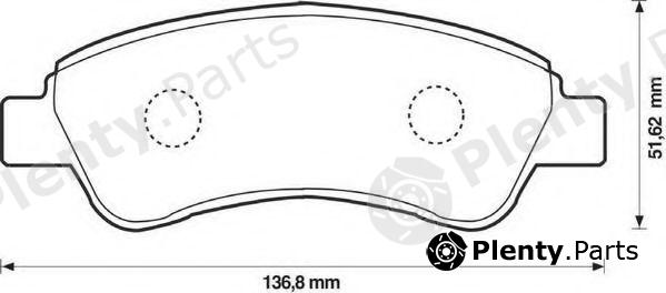  JURID part 573030J Brake Pad Set, disc brake