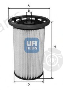  UFI part 26.025.00 (2602500) Fuel filter
