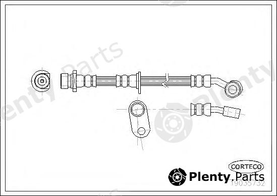  CORTECO part 19035732 Brake Hose