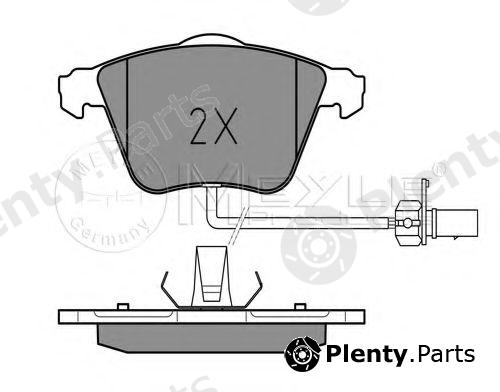  MEYLE part 0252376220/W (0252376220W) Brake Pad Set, disc brake