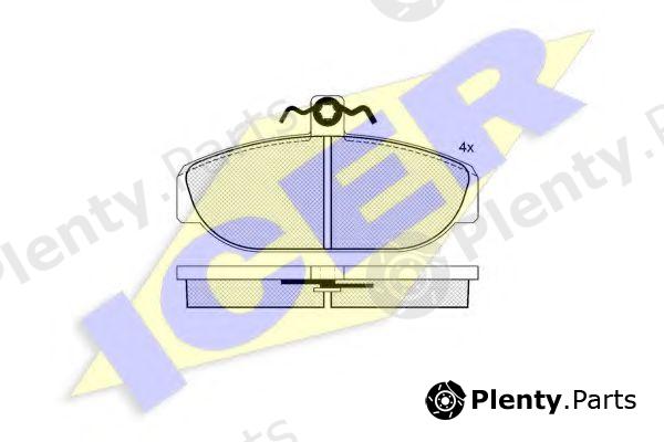  ICER part 181014 Brake Pad Set, disc brake