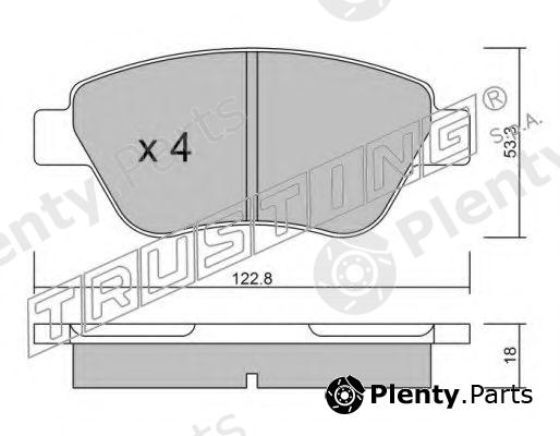  TRUSTING part 330.1 (3301) Brake Pad Set, disc brake
