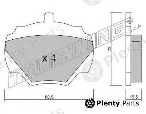  TRUSTING part 362.0 (3620) Brake Pad Set, disc brake