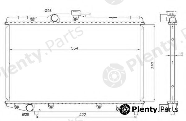  NRF part 506725 Radiator, engine cooling
