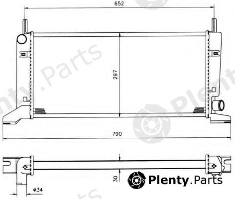  NRF part 509500 Radiator, engine cooling