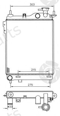  NRF part 53359 Radiator, engine cooling