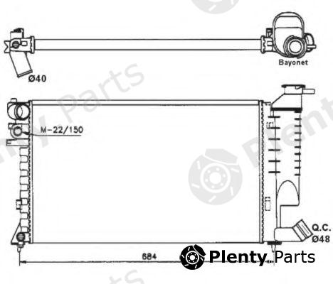  NRF part 58183 Radiator, engine cooling