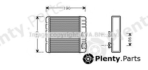  AVA QUALITY COOLING part BWA6211 Heat Exchanger, interior heating
