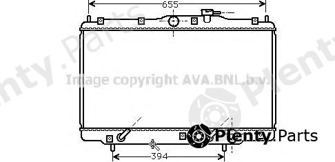  AVA QUALITY COOLING part HDA2110 Radiator, engine cooling