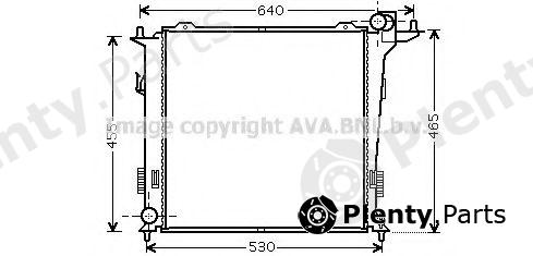  AVA QUALITY COOLING part HY2207 Radiator, engine cooling