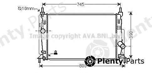  AVA QUALITY COOLING part MZ2246 Radiator, engine cooling