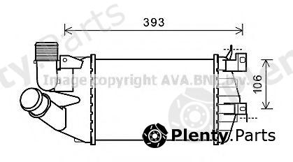  AVA QUALITY COOLING part OL4584 Intercooler, charger