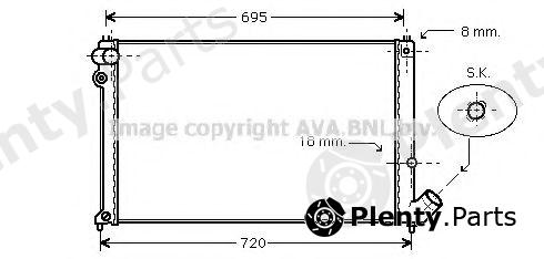  AVA QUALITY COOLING part PE2179 Radiator, engine cooling
