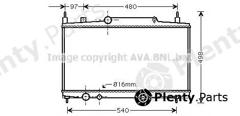  AVA QUALITY COOLING part PEA2230 Radiator, engine cooling