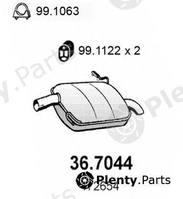  ASSO part 36.7044 (367044) End Silencer