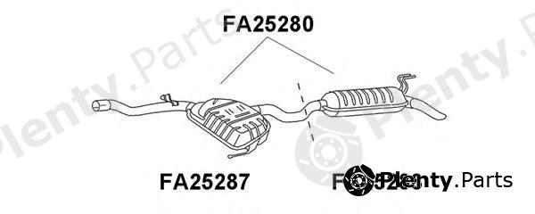  VENEPORTE part FA25287 Middle Silencer