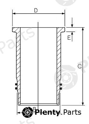  GOETZE part 14-451040-00 (1445104000) Cylinder Sleeve