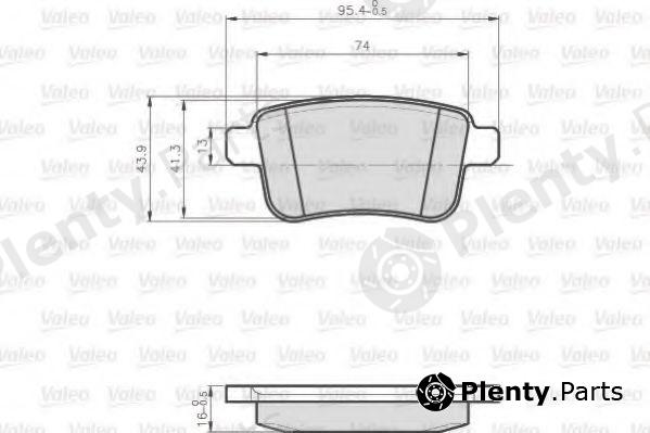  VALEO part 872692 Brake Pad Set, disc brake