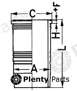  KOLBENSCHMIDT part 89324110 Cylinder Sleeve
