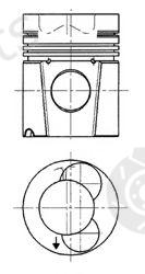  KOLBENSCHMIDT part 90545600 Piston