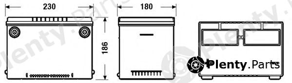  EXIDE part EB608 Starter Battery