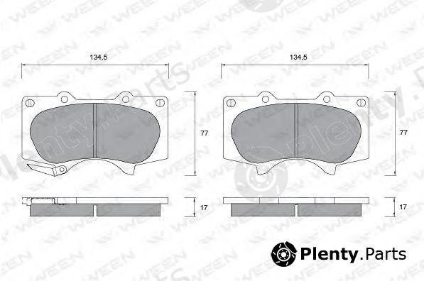  WEEN part 151-2329 (1512329) Brake Pad Set, disc brake