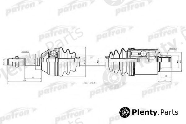  PATRON part PDS0619 Drive Shaft