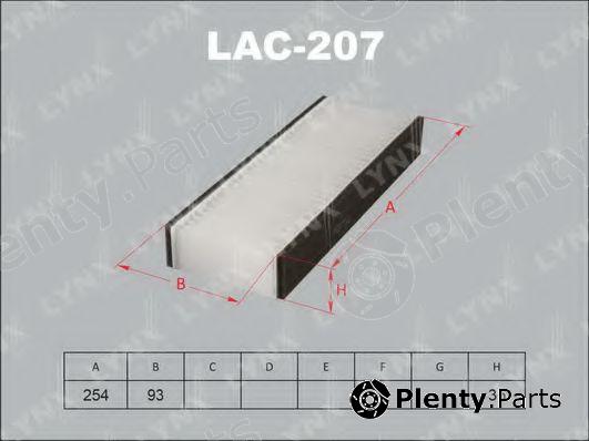  LYNXauto part LAC207 Filter, interior air