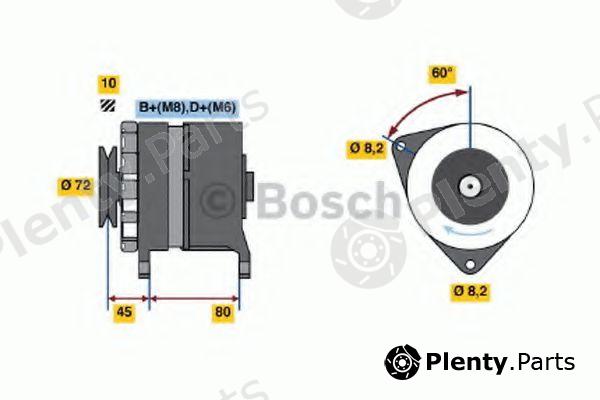  BOSCH part 0986036760 Alternator