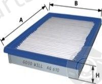  GOODWILL part AG610 Air Filter