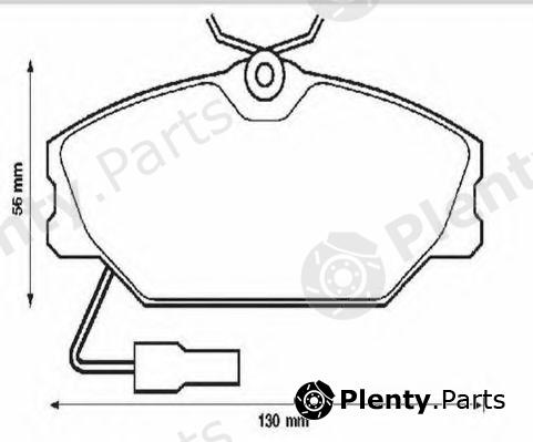  JURID part 571313J Brake Pad Set, disc brake