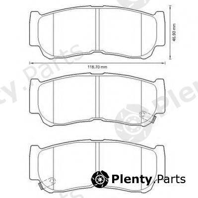  JURID part 572608J Brake Pad Set, disc brake