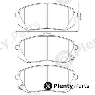  JURID part 572612J Brake Pad Set, disc brake