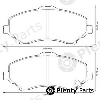  JURID part 573298J Brake Pad Set, disc brake