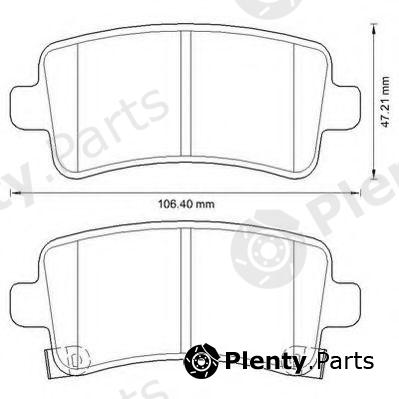  JURID part 573313J Brake Pad Set, disc brake