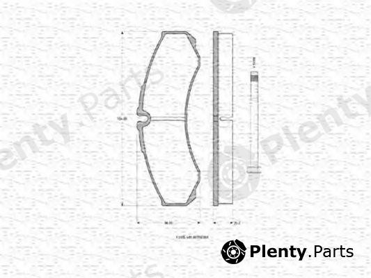  MAGNETI MARELLI part 430216170357 Brake Pad Set, disc brake