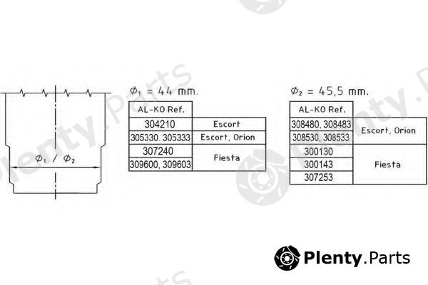  AL-KO part 3013 Shock Absorber