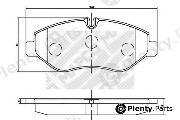  MAPCO part 6865 Brake Pad Set, disc brake