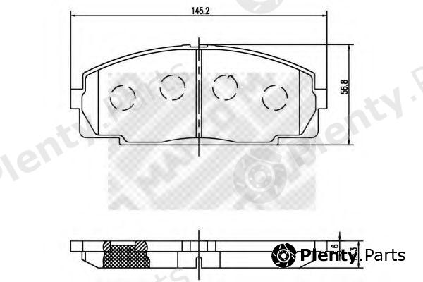  MAPCO part 6876 Brake Pad Set, disc brake